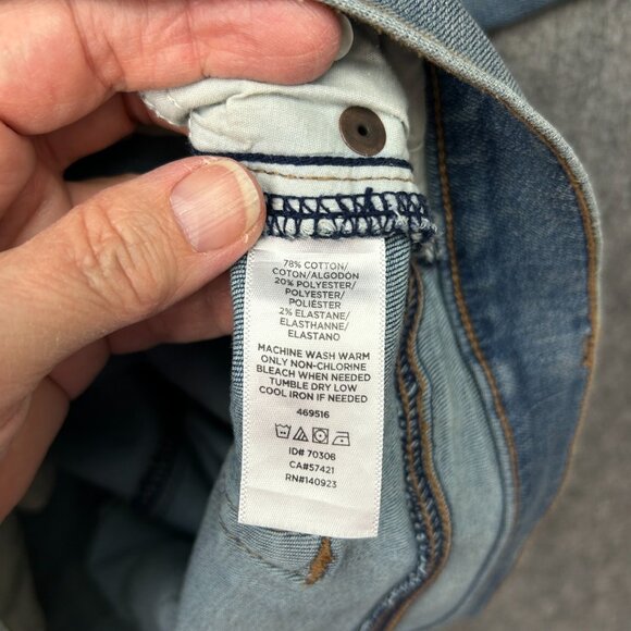 LOFT Outlet Modern Skinny Split Knee Jeans Women's Size 8 Medium Wash Denim NWT - Picture 7 of 13